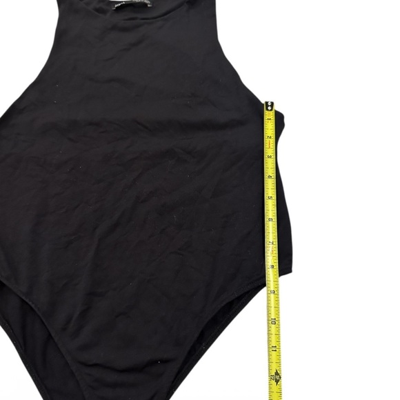 ZARA Polyamide Halter Bodysuit Black Medium - Picture 7 of 10